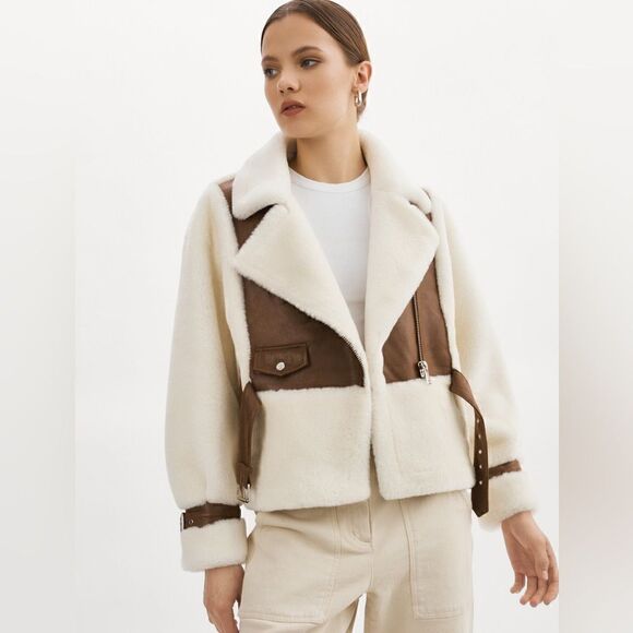 Free People x Lamarque ELODY | FAUX FUR JACKET - Picture 3 of 9